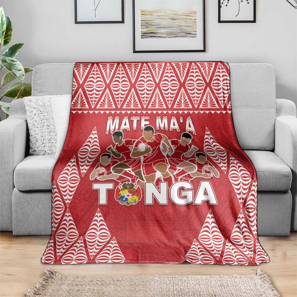 Tonga Rugby Blanket Tonga Mate Ma'a Take The Lead
