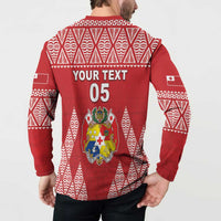 Custom Tonga Rugby Button Sweatshirt Tonga Mate Ma'a Take The Lead LT05 - Polynesian Pride
