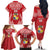 Custom Tonga Rugby Family Matching Off The Shoulder Long Sleeve Dress and Hawaiian Shirt Tonga Mate Ma'a Take The Lead