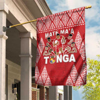 Tonga Rugby Garden Flag Tonga Mate Ma'a Take The Lead LT05 House Flag Red - Polynesian Pride