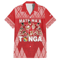 Custom Tonga Rugby Hawaiian Shirt Tonga Mate Ma'a Take The Lead LT05 Red - Polynesian Pride