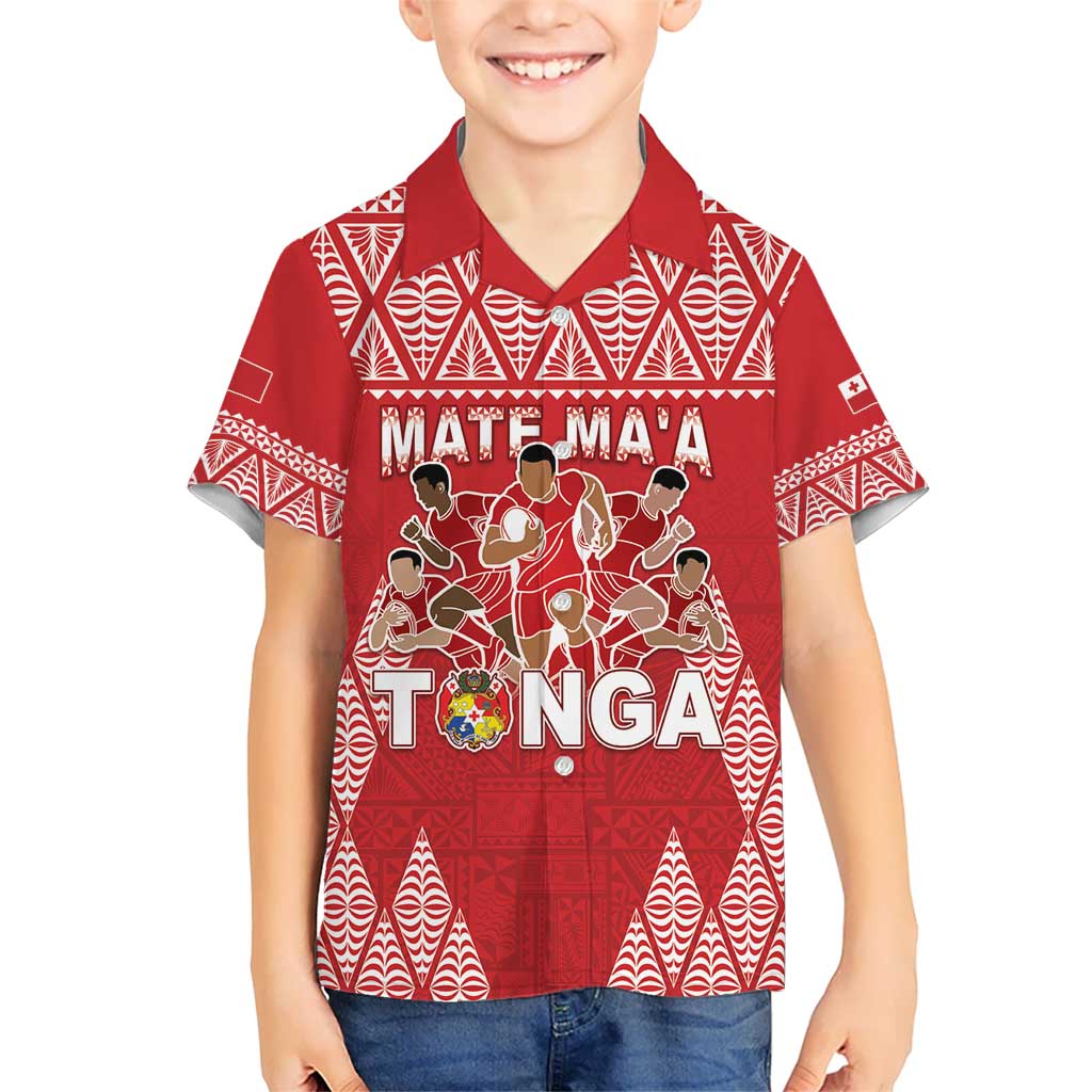 Custom Tonga Rugby Hawaiian Shirt Tonga Mate Ma'a Take The Lead LT05 - Polynesian Pride