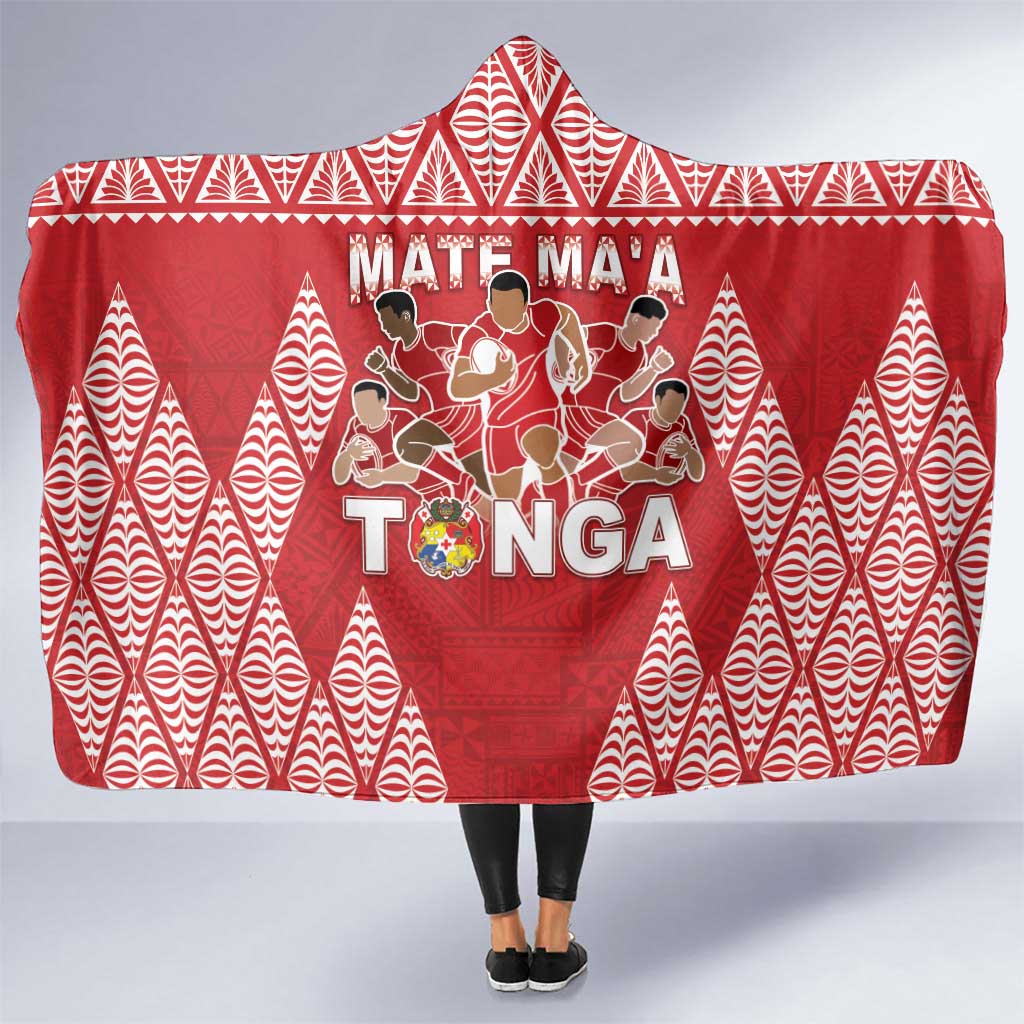 Tonga Rugby Hooded Blanket Tonga Mate Ma'a Take The Lead