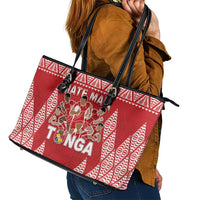 Tonga Rugby Leather Tote Bag Tonga Mate Ma'a Take The Lead LT05 - Polynesian Pride