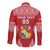 Custom Tonga Rugby Long Sleeve Button Shirt Tonga Mate Ma'a Take The Lead