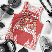 Custom Tonga Rugby Men Tank Top Tonga Mate Ma'a Take The Lead LT05 - Polynesian Pride