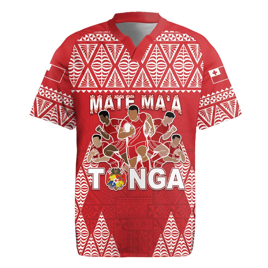Custom Tonga Rugby Rugby Jersey Tonga Mate Ma'a Take The Lead LT05 Red - Polynesian Pride