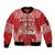 Custom Tonga Rugby Sleeve Zip Bomber Jacket Tonga Mate Ma'a Take The Lead