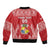 Custom Tonga Rugby Sleeve Zip Bomber Jacket Tonga Mate Ma'a Take The Lead