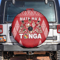 Tonga Rugby Spare Tire Cover Tonga Mate Ma'a Take The Lead LT05 Red - Polynesian Pride