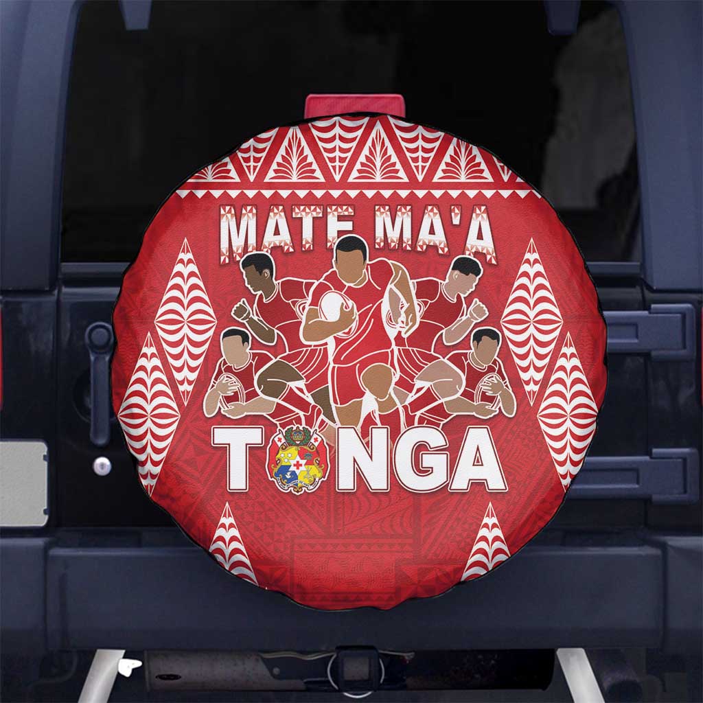 Tonga Rugby Spare Tire Cover Tonga Mate Ma'a Take The Lead LT05 - Polynesian Pride