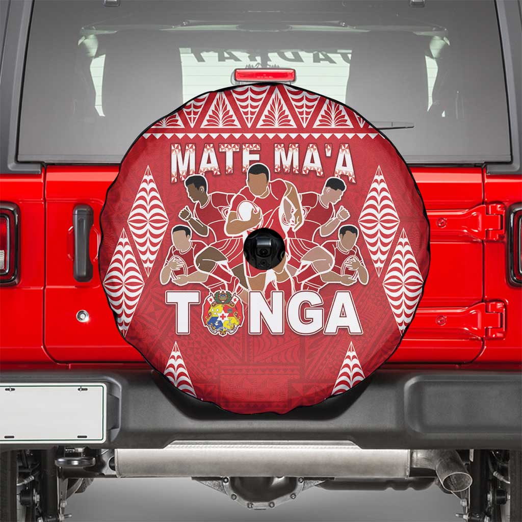 Tonga Rugby Spare Tire Cover Tonga Mate Ma'a Take The Lead LT05 - Polynesian Pride