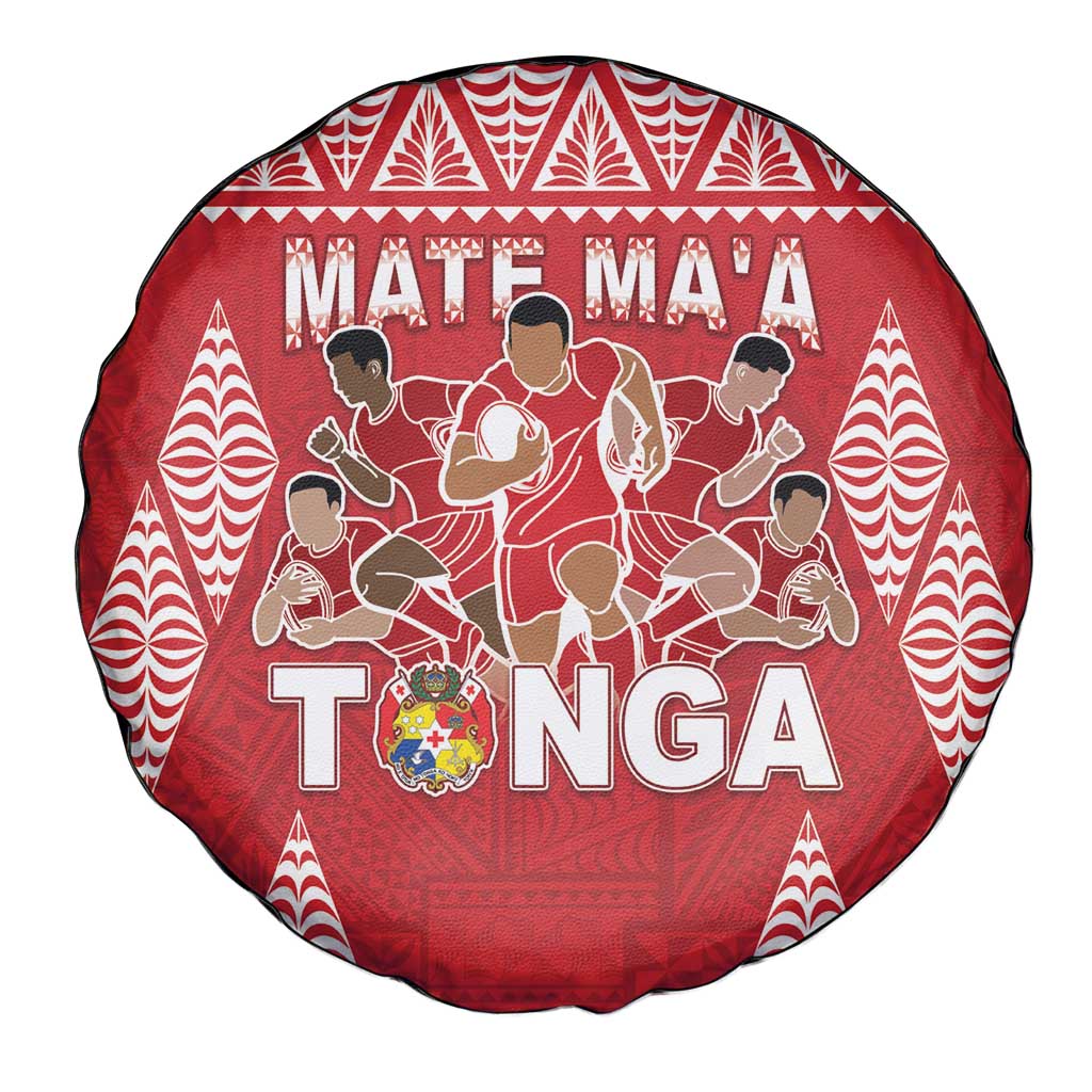 Tonga Rugby Spare Tire Cover Tonga Mate Ma'a Take The Lead LT05 - Polynesian Pride
