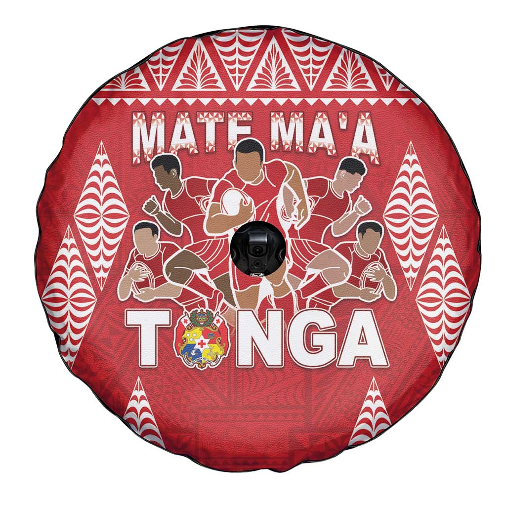 Tonga Rugby Spare Tire Cover Tonga Mate Ma'a Take The Lead LT05 - Polynesian Pride