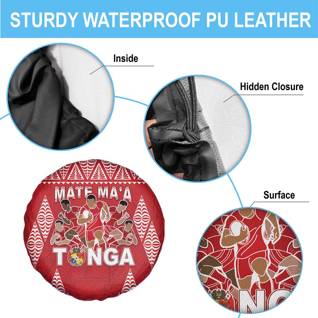 Tonga Rugby Spare Tire Cover Tonga Mate Ma'a Take The Lead LT05 - Polynesian Pride