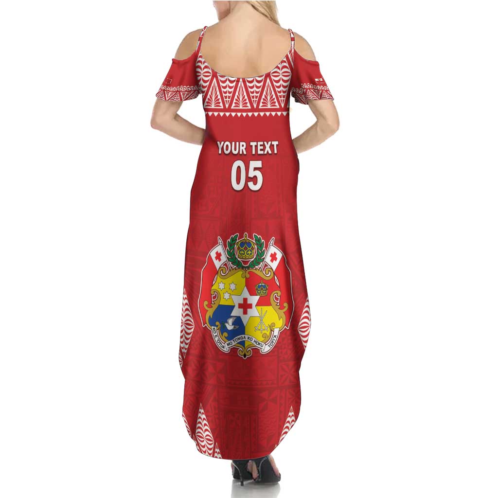 Custom Tonga Rugby Summer Maxi Dress Tonga Mate Ma'a Take The Lead LT05 - Polynesian Pride