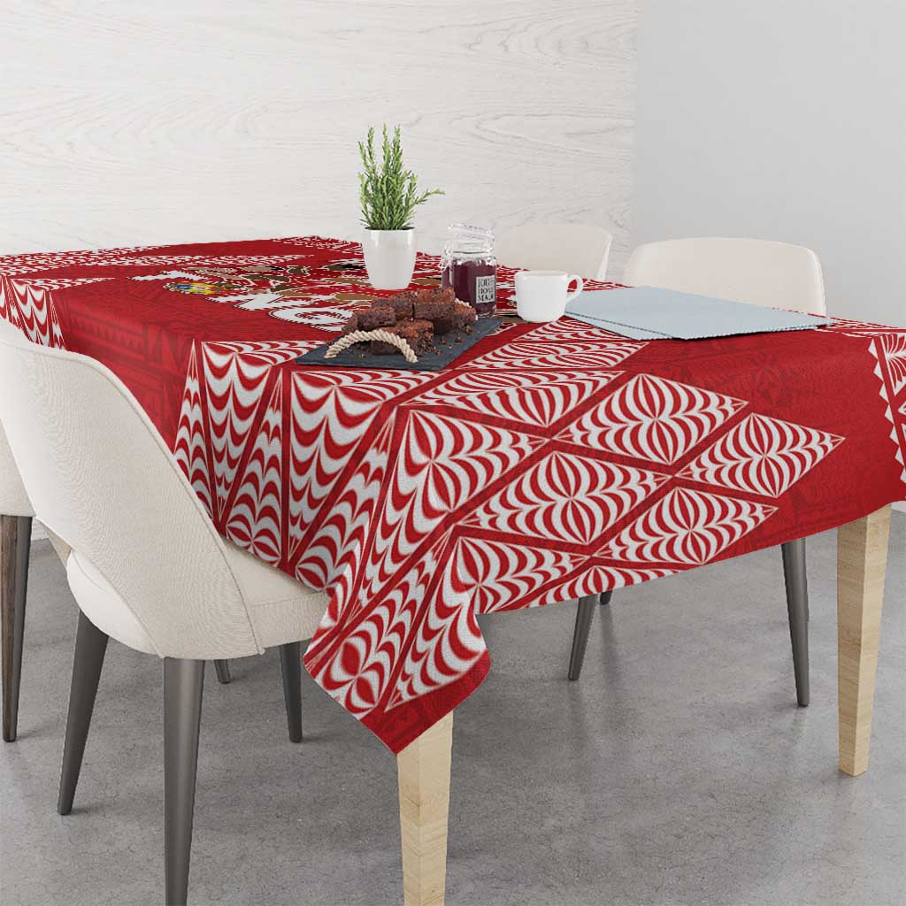 Tonga Rugby Tablecloth Tonga Mate Ma'a Take The Lead LT05 - Polynesian Pride