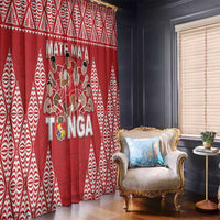 Tonga Rugby Window Curtain Tonga Mate Ma'a Take The Lead LT05 - Polynesian Pride