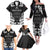 Personalised Aotearoa Family Matching Off Shoulder Long Sleeve Dress and Hawaiian Shirt Toitu Te Tiriti O Waitangi LT05 - Polynesian Pride