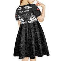 Personalised Aotearoa Kid Short Sleeve Dress Toitu Te Tiriti O Waitangi LT05 - Polynesian Pride