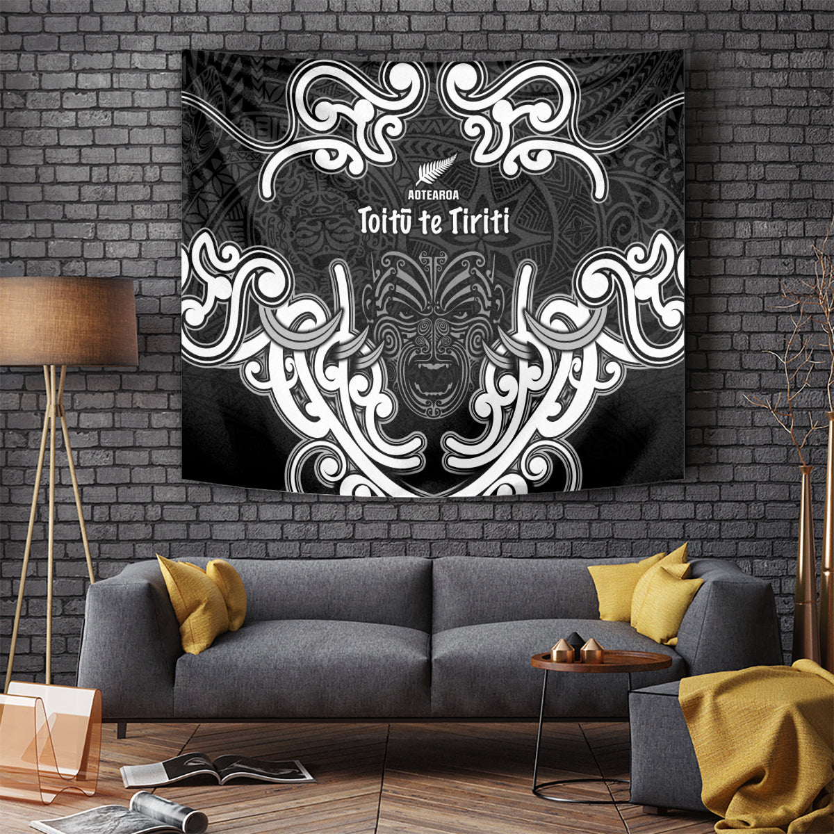 Aotearoa Tapestry Toitu Te Tiriti O Waitangi LT05 Black - Polynesian Pride