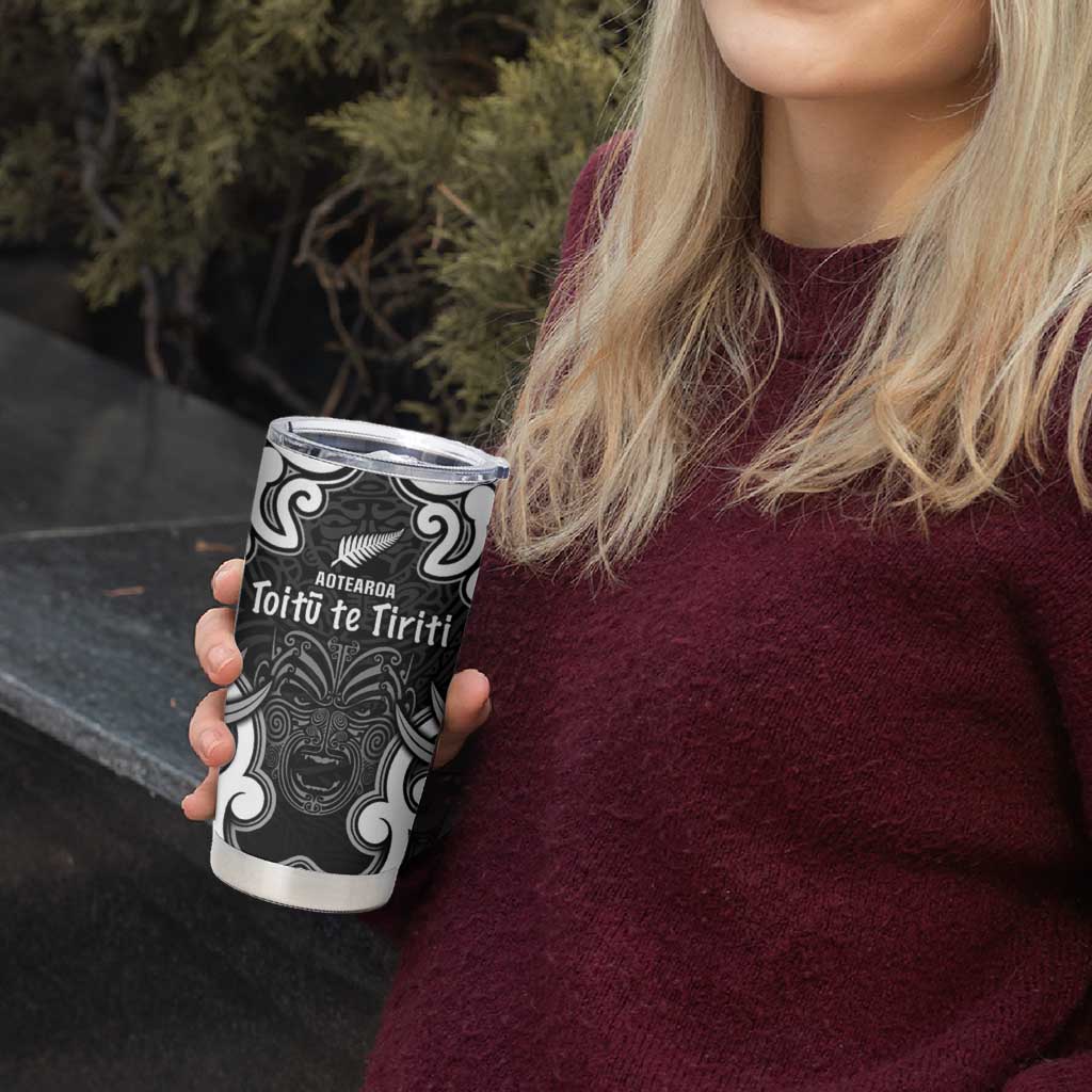 Personalised Aotearoa Tumbler Cup Toitu Te Tiriti O Waitangi LT05 - Polynesian Pride