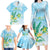 Personalised 2025 Aloha Hawaii Family Matching Long Sleeve Bodycon Dress and Hawaiian Shirt Tropical Flowers And Honu