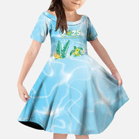 Personalised 2025 Aloha Hawaii Family Matching Off The Shoulder Long Sleeve Dress and Hawaiian Shirt Tropical Flowers And Honu