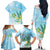 Personalised 2025 Aloha Hawaii Family Matching Off The Shoulder Long Sleeve Dress and Hawaiian Shirt Tropical Flowers And Honu