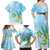 Personalised 2025 Aloha Hawaii Family Matching Off Shoulder Maxi Dress and Hawaiian Shirt Tropical Flowers And Honu