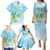 Personalised 2025 Aloha Hawaii Family Matching Puletasi and Hawaiian Shirt Tropical Flowers And Honu