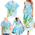 Personalised 2025 Aloha Hawaii Family Matching Summer Maxi Dress and Hawaiian Shirt Tropical Flowers And Honu