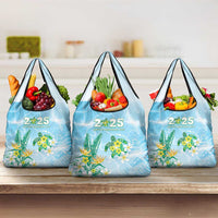 2025 Aloha Hawaii Grocery Bag Tropical Flowers And Honu