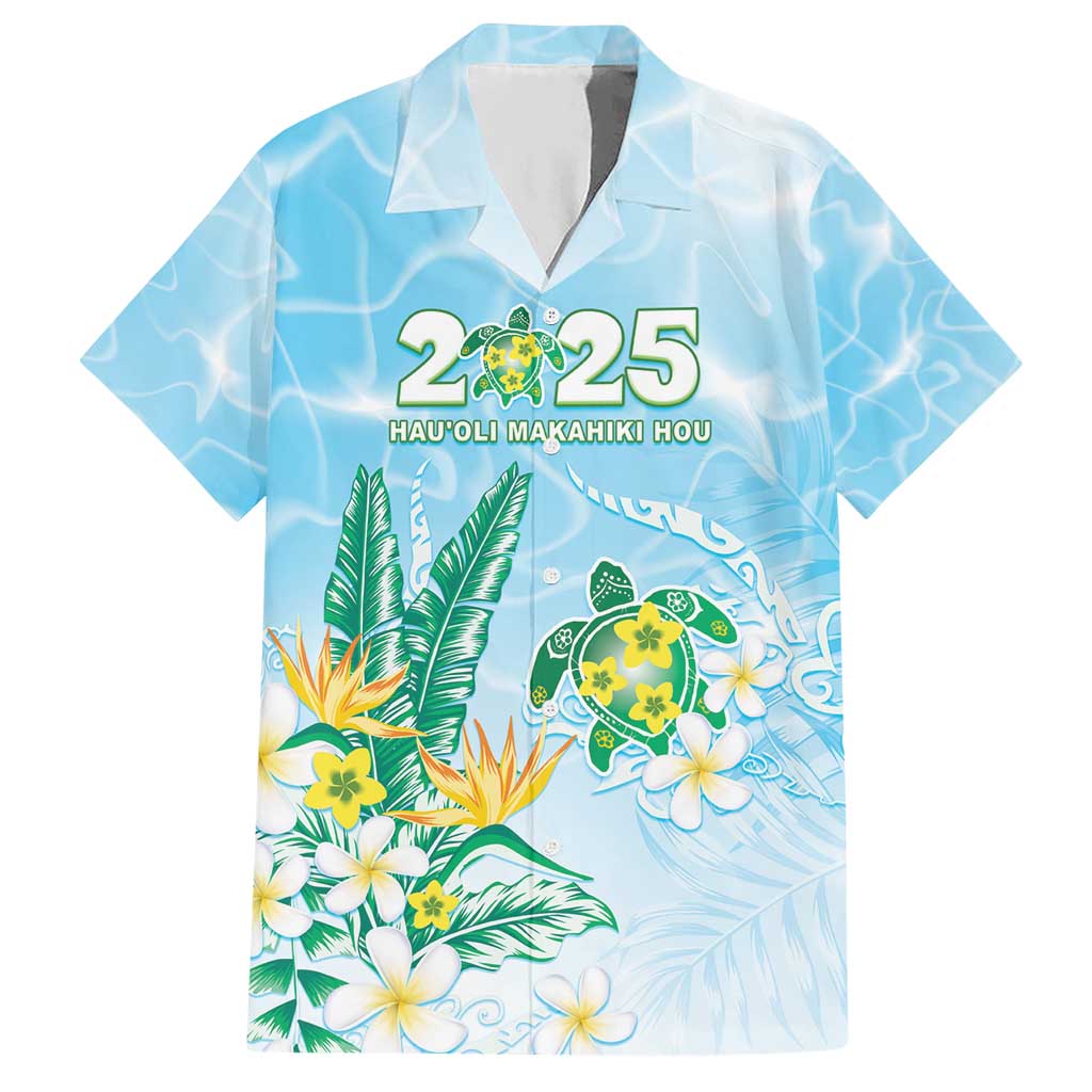 Personalised 2025 Aloha Hawaii Hawaiian Shirt Tropical Flowers And Honu LT05 Blue - Polynesian Pride