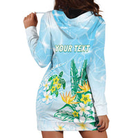 Personalised 2025 Aloha Hawaii Hoodie Dress Tropical Flowers And Honu LT05 - Polynesian Pride