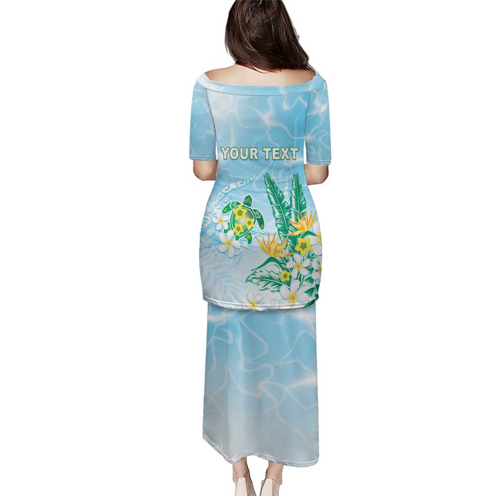 Personalised 2025 Aloha Hawaii Puletasi Tropical Flowers And Honu LT05 - Polynesian Pride