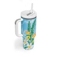 2025 Aloha Hawaii Tumbler With Handle Tropical Flowers And Honu