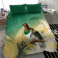 New Zealand Pigeon Kereru Bedding Set Maori Fern Art Green Gradient LT05 - Polynesian Pride