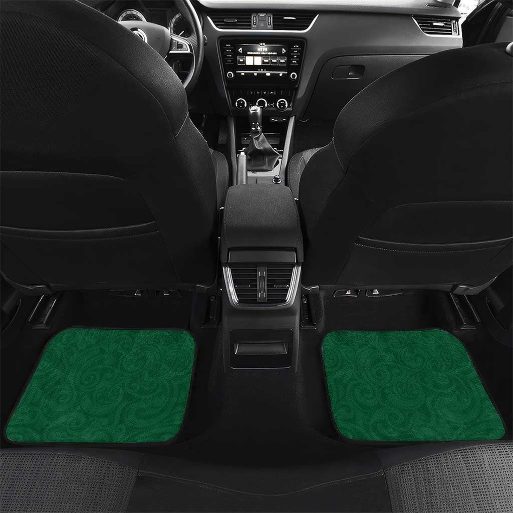 New Zealand Pigeon Kereru Car Mats Maori Fern Art Green Gradient - Polynesian Pride