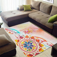 Happy Holi Festival Area Rug Rangoli With Polynesian Pattern LT05 - Polynesian Pride