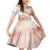 Happy Holi Festival Family Matching Mermaid Dress and Hawaiian Shirt Rangoli With Polynesian Pattern LT05 Daughter's Dress White - Polynesian Pride