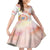 Happy Holi Festival Family Matching Off The Shoulder Long Sleeve Dress and Hawaiian Shirt Rangoli With Polynesian Pattern LT05 Daughter's Dress White - Polynesian Pride