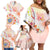 Happy Holi Festival Family Matching Off Shoulder Short Dress and Hawaiian Shirt Rangoli With Polynesian Pattern LT05 - Polynesian Pride