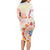 Happy Holi Festival Long Sleeve Bodycon Dress Rangoli With Polynesian Pattern LT05 - Polynesian Pride