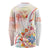 Happy Holi Festival Long Sleeve Shirt Rangoli With Polynesian Pattern LT05 - Polynesian Pride