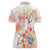 Happy Holi Festival Women Polo Shirt Rangoli With Polynesian Pattern LT05 - Polynesian Pride