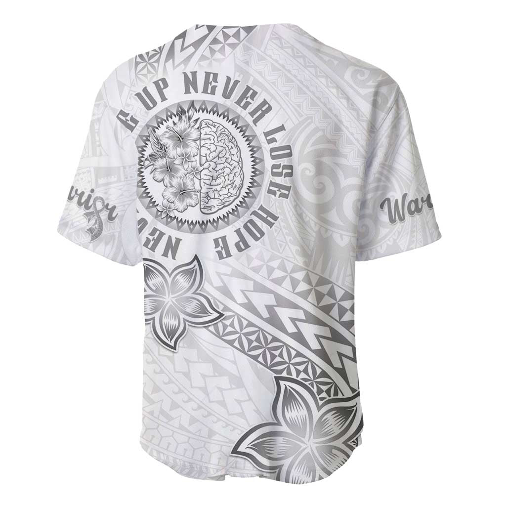 Brain Cancer Warrior Baseball Jersey Never Give Up