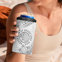 Brain Cancer Warrior 4 in 1 Can Cooler Tumbler Never Give Up LT05 - Polynesian Pride