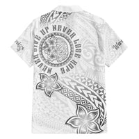 Brain Cancer Warrior Family Matching Off The Shoulder Long Sleeve Dress and Hawaiian Shirt Never Give Up