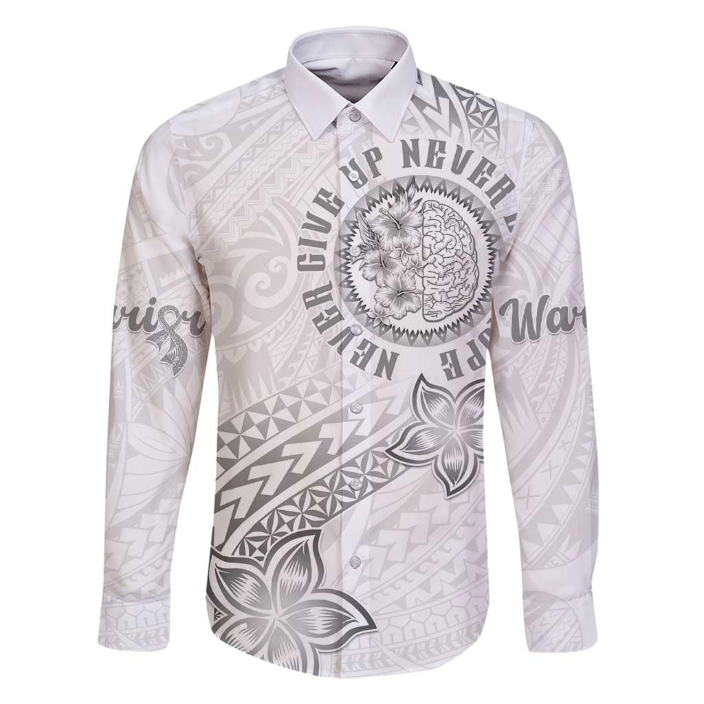 Brain Cancer Warrior Family Matching Summer Maxi Dress and Hawaiian Shirt Never Give Up